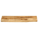 bordplade 70x20x2,5 cm naturlig kant massivt ru mangotræ