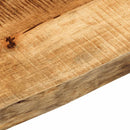 bordplade 180x20x2,5 cm naturlig kant massivt ru mangotræ