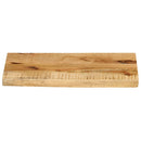 bordplade 50x30x2,5 cm naturlig kant massivt ru mangotræ