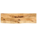 bordplade 100x30x2,5 cm naturlig kant massivt ru mangotræ