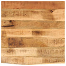bordplade 40x40x2,5 cm naturlig kant massivt ru mangotræ