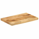 bordplade 50x40x2,5 cm naturlig kant massivt ru mangotræ