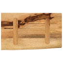 bordplade 60x40x2,5 cm naturlig kant massivt ru mangotræ