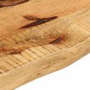 bordplade 60x40x2,5 cm naturlig kant massivt ru mangotræ