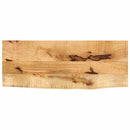 bordplade 70x40x2,5 cm naturlig kant massivt ru mangotræ