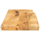 bordplade 70x40x2,5 cm naturlig kant massivt ru mangotræ