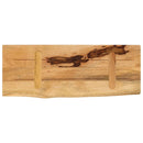 bordplade 70x40x2,5 cm naturlig kant massivt ru mangotræ