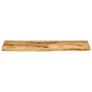 bordplade 100x40x2,5 cm naturlig kant massivt ru mangotræ