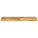 bordplade 110x40x2,5 cm naturlig kant massivt ru mangotræ