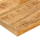 bordplade 60x60x2,5 cm naturlig kant massivt ru mangotræ