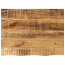 bordplade 70x60x2,5 cm naturlig kant massivt ru mangotræ