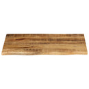 bordplade 80x60x2,5 cm naturlig kant massivt ru mangotræ