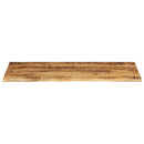 bordplade 140x60x2,5 cm naturlig kant massivt ru mangotræ