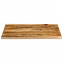 bordplade 90x80x2,5 cm naturlig kant massivt ru mangotræ