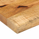 bordplade 120x20x3,8 cm naturlig kant massivt ru mangotræ