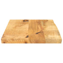 bordplade 60x30x3,8 cm naturlig kant massivt ru mangotræ