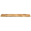 bordplade 160x30x3,8 cm naturlig kant massivt ru mangotræ