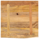 bordplade 40x40x3,8 cm naturlig kant massivt ru mangotræ