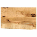 bordplade 50x40x3,8 cm naturlig kant massivt ru mangotræ
