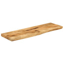bordplade 100x40x3,8 cm naturlig kant massivt ru mangotræ