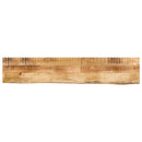 bordplade 160x40x3,8 cm naturlig kant massivt ru mangotræ