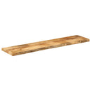 bordplade 160x40x3,8 cm naturlig kant massivt ru mangotræ