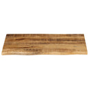 bordplade 70x60x3,8 cm naturlig kant massivt ru mangotræ