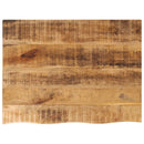 bordplade 80x60x3,8 cm naturlig kant massivt ru mangotræ