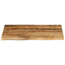 bordplade 90x60x3,8 cm naturlig kant massivt ru mangotræ