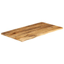 bordplade 100x60x3,8 cm naturlig kant massivt ru mangotræ