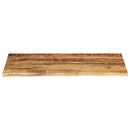 bordplade 100x60x3,8 cm naturlig kant massivt ru mangotræ