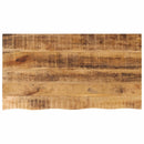 bordplade 110x60x3,8 cm naturlig kant massivt ru mangotræ
