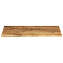 bordplade 120x60x3,8 cm naturlig kant massivt ru mangotræ