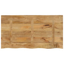 bordplade 120x60x3,8 cm naturlig kant massivt ru mangotræ