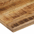 bordplade 90x80x3,8cm naturlig kant massivt ru mangotræ