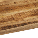 bordplade 90x80x3,8cm naturlig kant massivt ru mangotræ