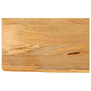 bordplade 40x20x2,5 cm naturlig kant massivt mangotræ