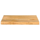 bordplade 40x20x2,5 cm naturlig kant massivt mangotræ
