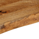 bordplade 40x20x2,5 cm naturlig kant massivt mangotræ