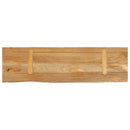 bordplade 120x20x2,5 cm naturlig kant massivt mangotræ