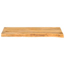 bordplade 70x30x2,5 cm naturlig kant massivt mangotræ
