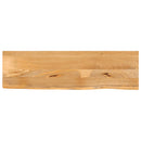 bordplade 120x30x2,5 cm naturlig kant massivt mangotræ