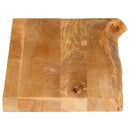 bordplade 140x30x2,5 cm naturlig kant massivt mangotræ
