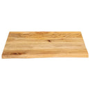 bordplade 40x40x2,5 cm naturlig kant massivt mangotræ