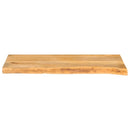 bordplade 70x40x2,5 cm naturlig kant massivt mangotræ
