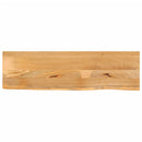 bordplade 120x40x2,5 cm naturlig kant massivt mangotræ
