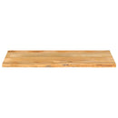 bordplade 140x60x2,5 cm naturlig kant massivt mangotræ