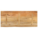 bordplade 140x60x2,5 cm naturlig kant massivt mangotræ