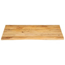 bordplade 90x80x2,5 cm naturlig kant massivt mangotræ