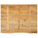 bordplade 90x80x2,5 cm naturlig kant massivt mangotræ